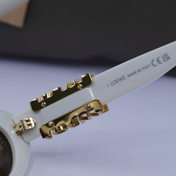 Loewe LW40156U 25E Cat Eye Sunglasses – Ivory\Brown - Picture 8 of 10